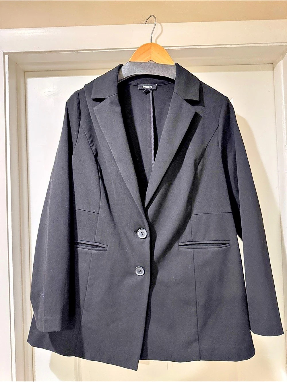 Torrid Studio Tailored Ponte Blazer Black Blazer Size 12